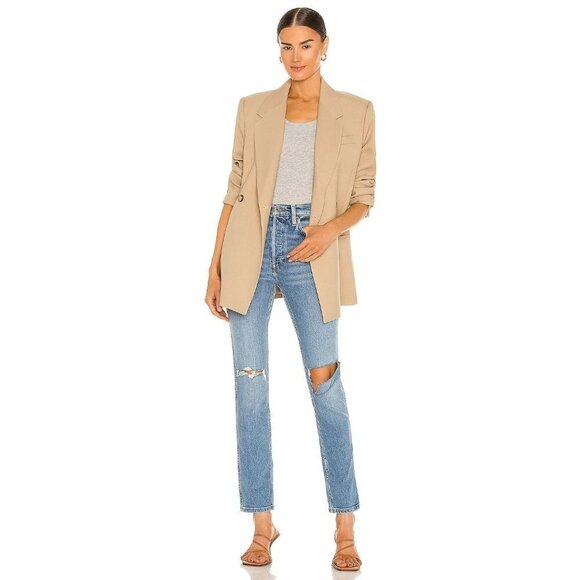 Re/Done Originals 80s Slim Straight Brisk Blue With Rips Womens Size 29 - Picture 2 of 14